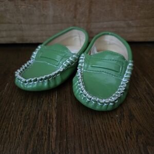Trumpettetoo Baby 6-12m Green Loafer Crib Shoes